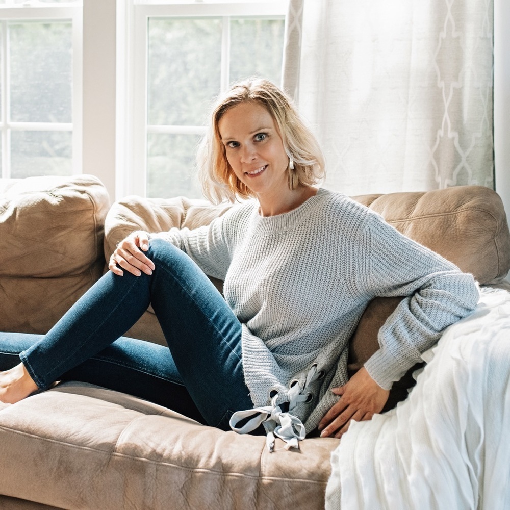 Side tie pullover sweater